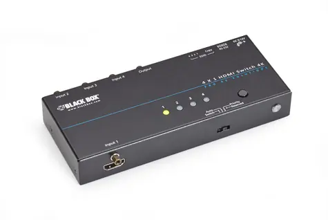 Black Box 4K HDMI Switch / 3840 x 2160 / HDMI / RS-232