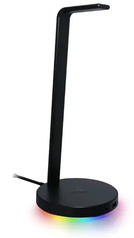 Razer Base Station Chroma Stojánek na sluchátka černá / 2xUSB / 3.mm jack / RGB LED