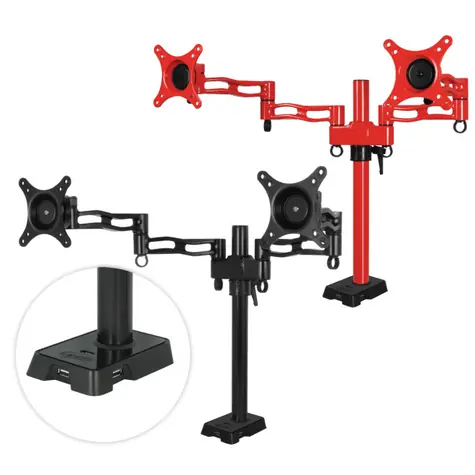 ARCTIC Z2 červená / rameno pro dva monitory /  13-27