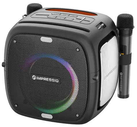 C-TECH Impressio Qubis / Párty reproduktor / 80W / Bluetooth / 3.5mm / USB / IPX6