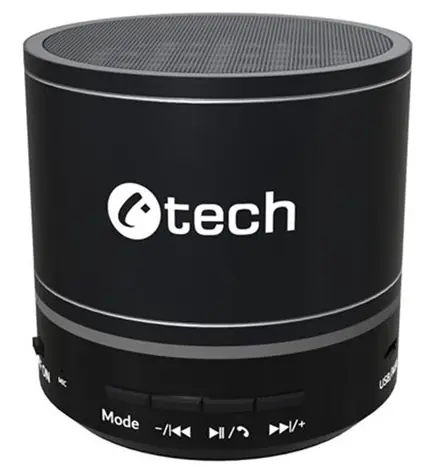 C-TECH SPK-08B černá / Přenosný reproduktor / 3 W / BT 5.0 