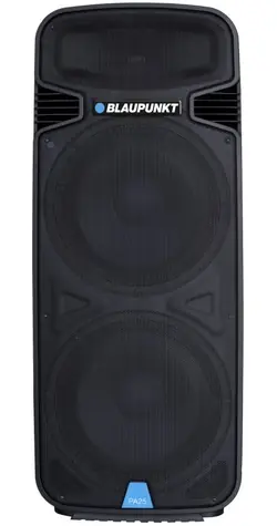 BLAUPUNKT PA25 čermá / přenosný párty reproduktor / 1900W / Bluetooth / karaoke / FM 