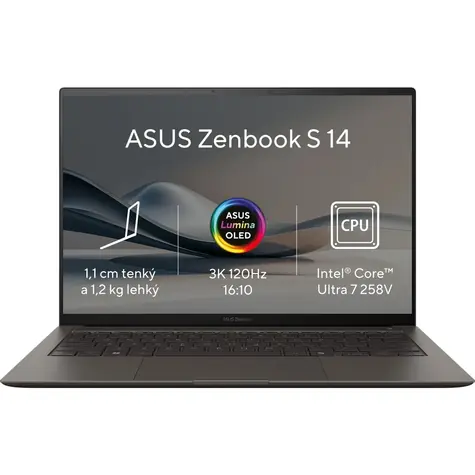ASUS Zenbook S 14 OLED šedá / 14