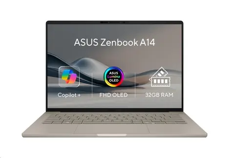ASUS Zenbook A14 zlatá / 14