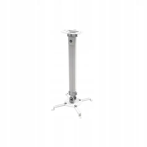 Techly Univerzální stropní držák na projektor 54-90 cm 13.5 kg / otočný 360° / stříbrná