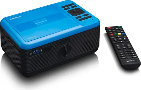 Lenco LPJ-500BU černo-modrá / LED / 1920 x 1080 / 2800 ANSI / HDMI / USB / VGA