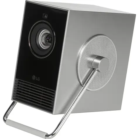 LG CineBeam Q HU710PB stříbrná / laserový projektor / 3840 x 2160 / 500 ANSI / 1x HDMI / 3W