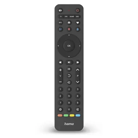 Hama 221053 univerzální dálkový ovladač 4v1 s funkcí učení