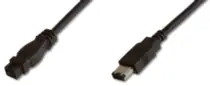 PremiumCord FireWire 800 kabel 9-pin<->6-pin propojovací 2m