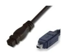 PremiumCord FireWire 800 kabel 9-pin<->4-pin propojovací 2m