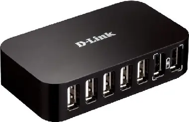 D-Link DUB-H7 / USB 2.0 Hub / 7xA Port / 1xB Port / AC