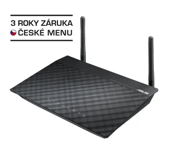 ASUS RT-N12NE/ WiFi N Router / AP / 1x WLAN / 4x LAN 10/100 / 2x anténa