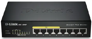 D-Link DGS-1008P / Switch / 8-port 10/100/1000 Mbps / 4x PoE