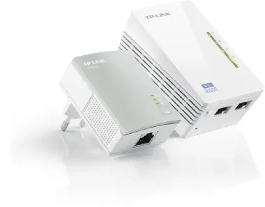 TP-Link TL-WPA4220 Starter Kit / Powerline Repeater AV500 / 802.11n / 2.4GHz 300Mbps / 2x LAN / HomePlug AV