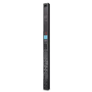 APC Rack PDU 2G, Metered, ZeroU, 20A/208V, 16A/230V, (18) C13 & (2) C19, IEC C20