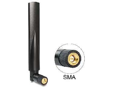Delock GSM, UMTS anténa SMA / 1-3.5 dBi / všesměrová / s flexibilním kloubem