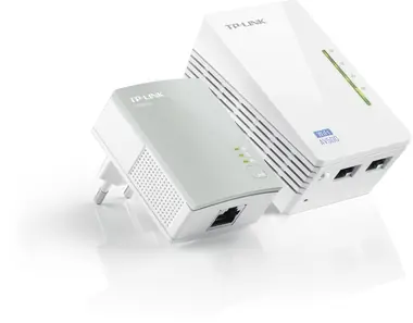 TP-Link TL-WPA4220KIT / Powerline Repeater AV500 / 802.11n / 2.4GHz 300Mbps / 2x LAN / HomePlug AV