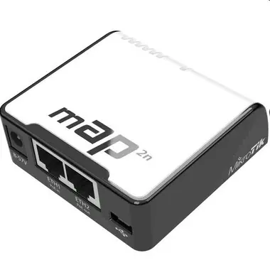 MikroTik RBmAP2n / Router / RouterOS L4 / 2xLAN / plast. krabice / napájecí adaptér