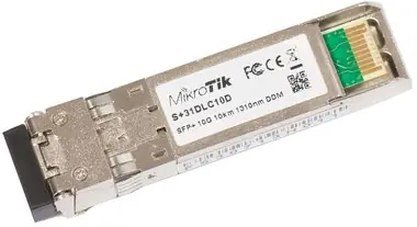 MikroTik S+31DLC10D / Převodník / SFP+ optický modul / SM / 10km / 10G / 1310nm