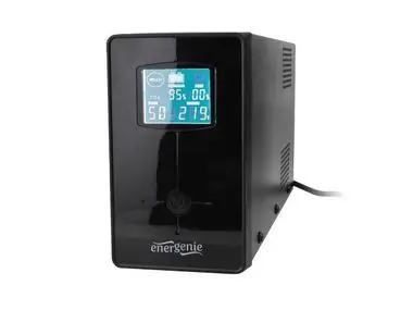 UPS Energenie-Gembird Line-Interactive 650VA / 2xIEC / 1xSchuko 230V OUT/ LCD