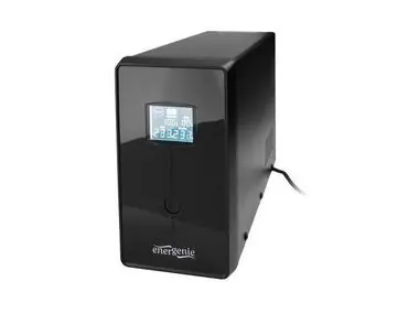 UPS Energenie-Gembird Line-Interactive 1200VA / 3xIEC / 2xSchuko 230V / USB / RJ11 / LCD