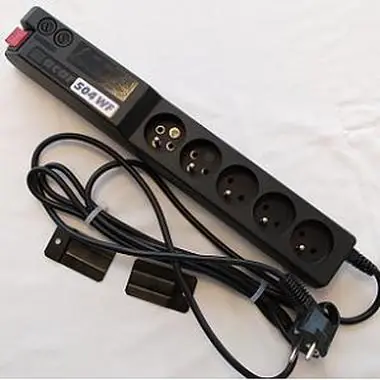 Acar 504WF Ochranný filtr 230V / vypínač / 5m / 5zásuvek