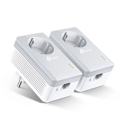 TP-Link TL-PA4010P KIT / Powerline Adaptér AV500 / 1x Ethernet RJ45 / HomePlug AV / AC zásuvka / 2 ks