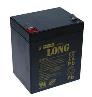 Long 12V 5Ah olověný akumulátor HighRate F2