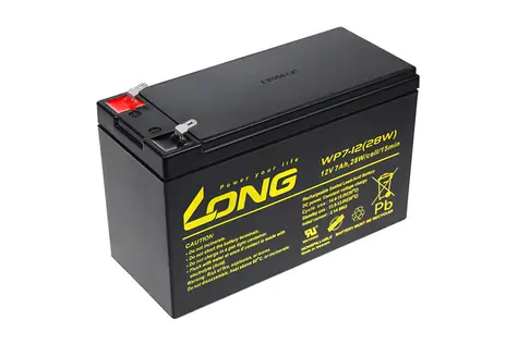 Long 12V 7Ah olověný akumulátor F1
