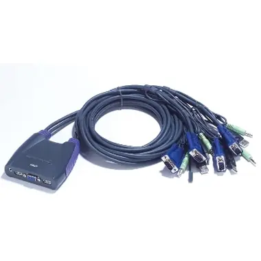 ATEN CS64US / 4-Port USB KVM Switch / Speaker Support / 0.9m a 1.2m