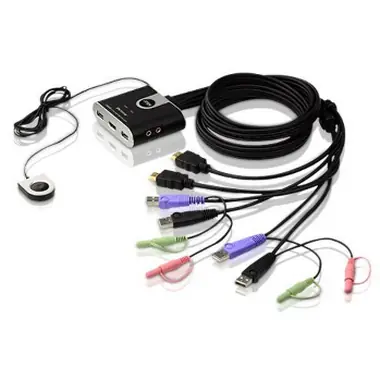 ATEN CS692 / 2-Port USB HDMI KVM Switch / Audio 2.1 / Remote port selector / 1.8m