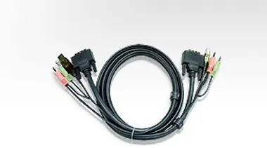 ATEN KVM Kabel DVI+USB+Audio 2m