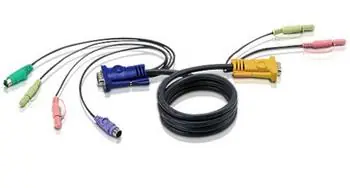 ATEN KVM Kabel HD15-SVGA+PS/2+ Audio 3m