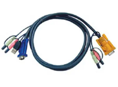 ATEN KVM Kabel HD15-SVGA+USB+Audio 5m