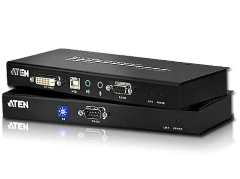 ATEN Extender PC-konzole DVI až 60m / USB / až 1920x1200 bodů / surge / RS-232