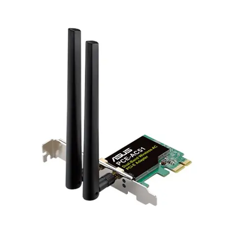ASUS Dualband WLAN PCE-AC51 / 2.4GHz - 300Mbps / PCI-Express