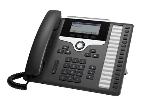 Cisco IP Phone 7861 černá / Telefon VoIP / SIP / SRTP / 16 řádků