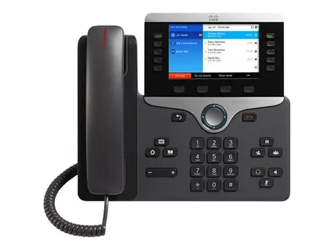 Cisco IP Phone 8851 (určeno pro Cisco UC Manager) černá / Telefon VoIP / SIP / RTCP / RTP / SRTP / SDP / 5 řádků