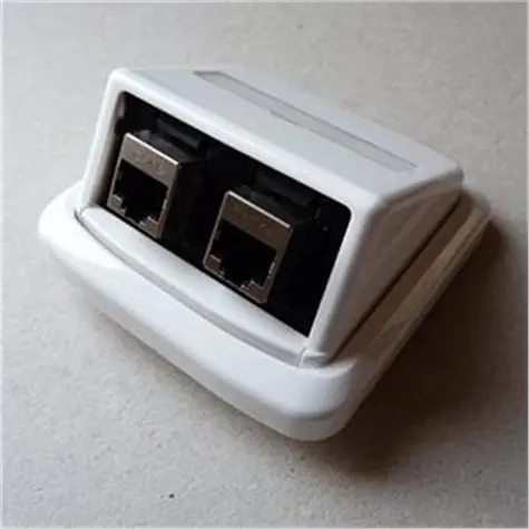 ABB TANGO Dvojzásuvka 2xRJ45 cat6 STP bílá