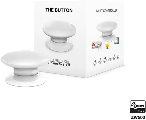 Fibaro The Button multifunkční tlačítko bílá / Z-Wave Plus