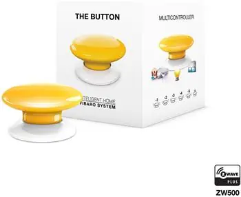 Fibaro The Button multifunkční tlačítko žlutá / Z-Wave Plus