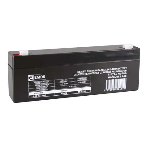 EMOS baterie SLA 12V 2.2 Ah / Faston 4.8 (187)