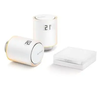 Netatmo Radiator Valves starter pack / Sada 2x termostatická bezdrátová hlavice / Relé / přislušenství