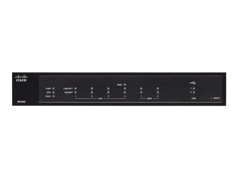 Cisco RV340 Dual WAN VPN Router / 2x WAN / 4x LAN / USB 2.0