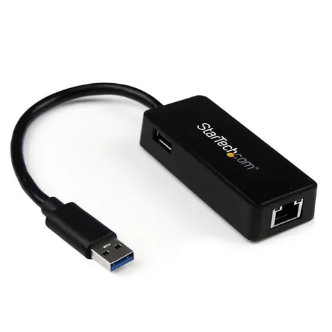 StarTech USB 3.0 adaptér NIC 5 cm černá / pro síťové připojení / RJ45 