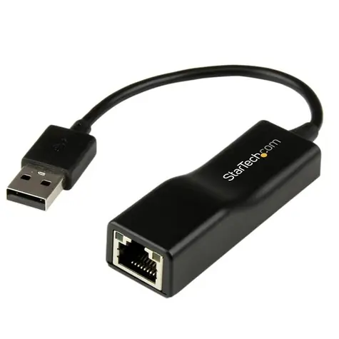 StarTech USB 2.0 adaptér NIC černá / pro síťové připojení / RJ45 