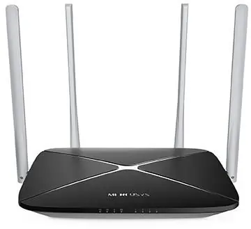 Mercusys AC12 / Router AC1200 / 2.4GHz - 300Mbps / 5GHz - 867Mbps / WAN + 4x LAN