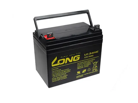 Long 12V 34Ah olověný akumulátor DeepCycle AGM F4 (U1-34HE)