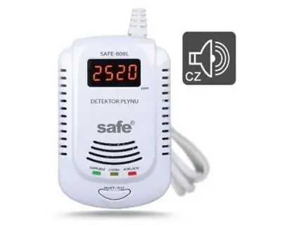 SAFEHOME SAFE-808L / Detektor hořlavých a výbušných plynů 