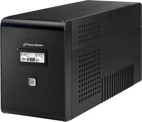 PowerWalker VI 2000 LCD / záložní zdroj UPS / 2000 VA / 2x Schuko / 2x IEC / RJ11 / RJ45 / USB 